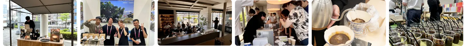 出張バリスタサービスの様子